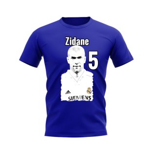 Zinedine Zidane Real Madrid Profile T-shirt (Royal)