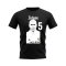 Zinedine Zidane Real Madrid Profile T-shirt (Black)