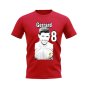Steven Gerrard Liverpool Profile T-shirt (Red)