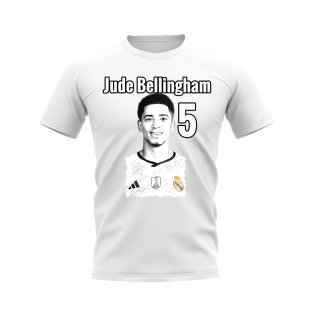Jude Bellingham Real Madrid Profile T-shirt (White)