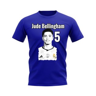 Jude Bellingham Real Madrid Profile T-shirt (Royal)