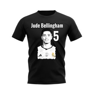 Jude Bellingham Real Madrid Profile T-shirt (Black)