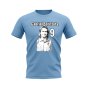 Gabriel Batistuta Fiorentina Profile T-shirt (Sky Blue)
