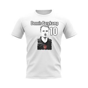 Dennis Bergkamp Arsenal Profile T-shirt (White)
