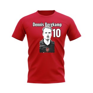 Dennis Bergkamp Arsenal Profile T-shirt (Red)