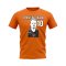 Dennis Bergkamp Arsenal Profile T-shirt (Orange)