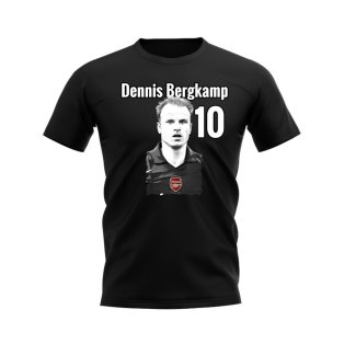 Dennis Bergkamp Arsenal Profile T-shirt (Black)