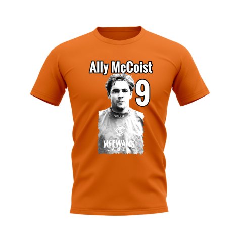 Ally McCoist Rangers Profile T-shirt (Orange)