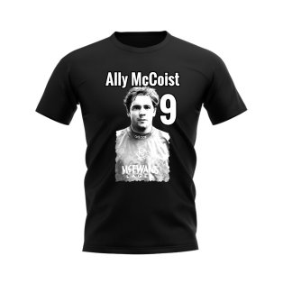 Ally McCoist Rangers Profile T-shirt (Black)