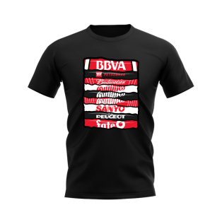 River Plate Shirt Sponsor History T-shirt (Black)