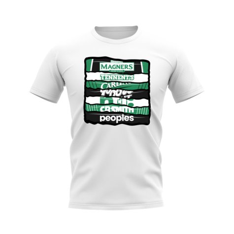 Celtic Shirt Sponsor History T-shirt (White)
