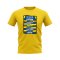 Boca Juniors Shirt Sponsor History T-shirt (Yellow)