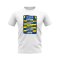 Boca Juniors Shirt Sponsor History T-shirt (White)