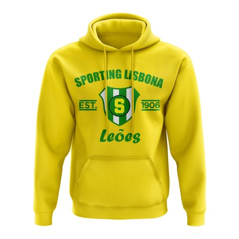 Sporting Lisbon Established Hoody (Yellow)