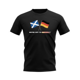 We\'re off to Germany Scotland Euros T-shirt (Black)