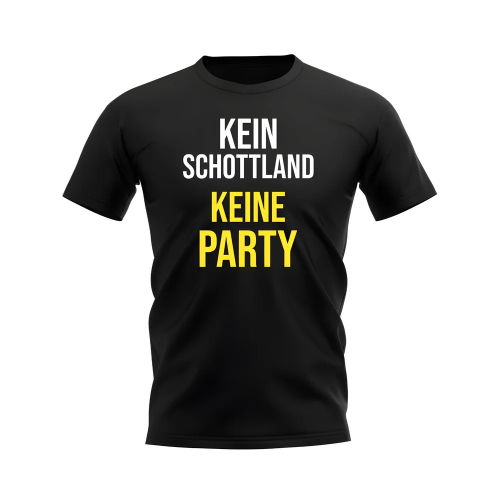 No Scotland No Party T-shirt (Black)