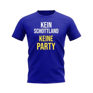 No Scotland No Party T-shirt (Royal)