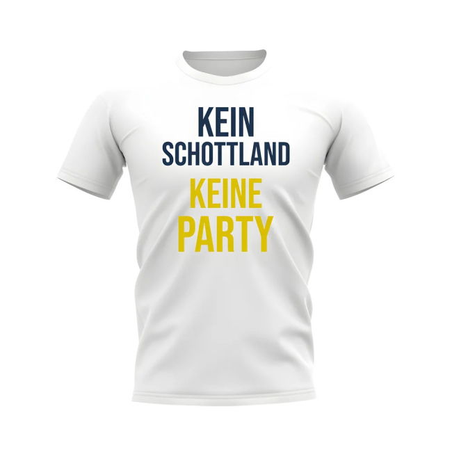 No Scotland No Party T-shirt (White)