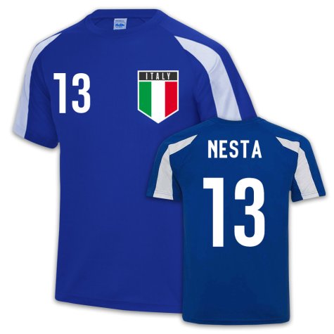 Italy Sports Training Jersey (Alessandro Nesta 13)
