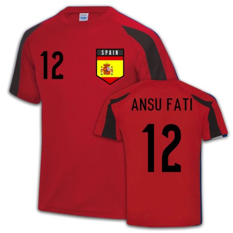 Spain Sports Jersey Training (Ansu Fati 12)