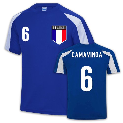 France Sports Jersey Training (Eduardo Camavinga 6)