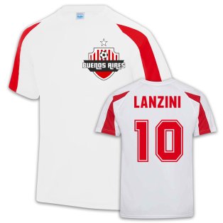 River Plate Sports Training Jersey (Manuel Lanzini 10)