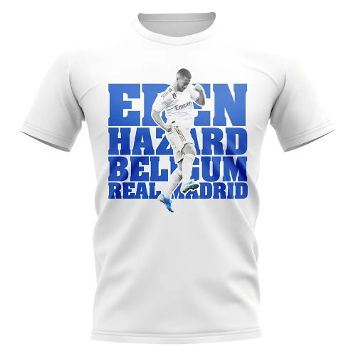 Eden Hazard Real Madrid Player T-Shirt (White)