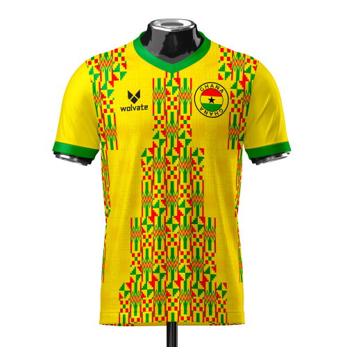 Ghana Heritage Football Jersey (Wolvate) Adult Short Sleeve