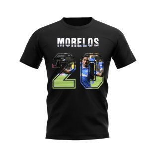 Alfredo Morelos Name and Number Rangers T-shirt (Black)