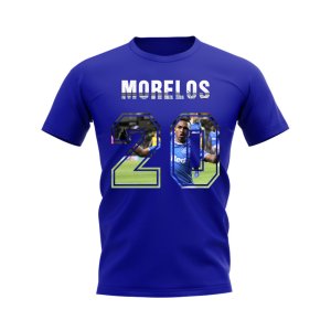 Alfredo Morelos Name and Number Rangers T-shirt (Blue)