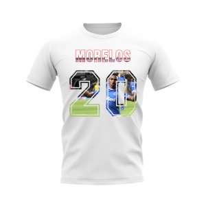Alfredo Morelos Name and Number Rangers T-shirt (White)