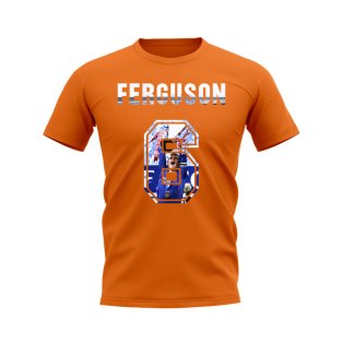 Barry Ferguson Name and Number Rangers T-shirt (Orange)