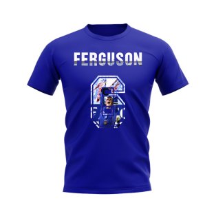 Barry Ferguson Name and Number Rangers T-shirt (Blue)