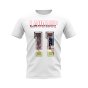 Brian Laudrup Name and Number Rangers T-shirt (White)