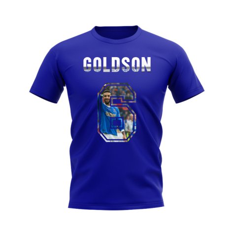 Connor Goldson Name and Number Rangers T-shirt (Blue)