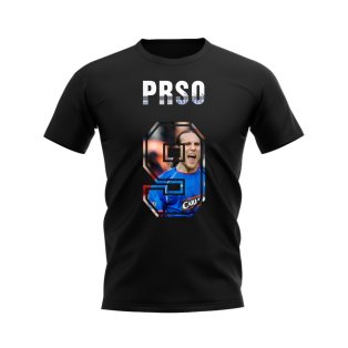 Dado Prso Name and Number Rangers T-shirt (Black)