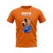 Dado Prso Name and Number Rangers T-shirt (Orange)