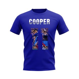 Davie Cooper Name and Number Rangers T-shirt (Blue)