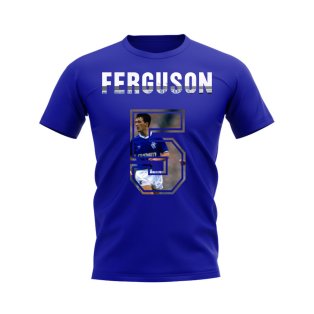 Derek Ferguson Name and Number Rangers T-shirt (Blue)