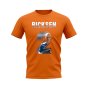 Fernando Ricksen Name and Number Rangers T-shirt (Orange)