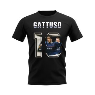 Gennaro Gattuso Name and Number Rangers T-shirt (Black)