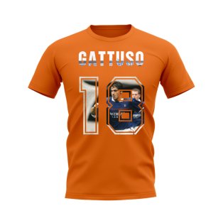 Gennaro Gattuso Name and Number Rangers T-shirt (Orange)