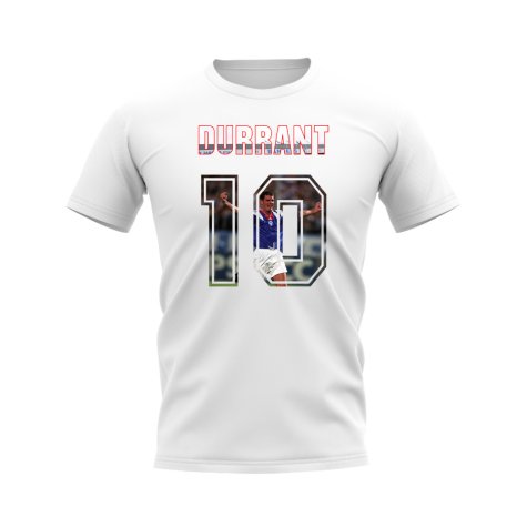 Ian Durrant Name and Number Rangers T-shirt (White)