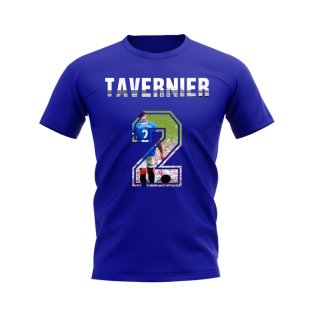 James Tavernier Trophy Walk Name and Number Rangers T-shirt (Blue)