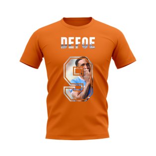 Jermain Defoe Name and Number Rangers T-shirt (Orange)
