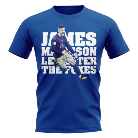 James Maddison Leicester Player T-Shirt (Royal)
