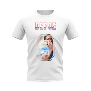 Jermain Defoe Name and Number Rangers T-shirt (White)