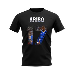 Joe Aribo Name and Number Rangers T-shirt (Black)