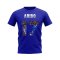 Joe Aribo Name and Number Rangers T-shirt (Blue)