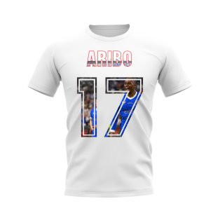 Joe Aribo Name and Number Rangers T-shirt (White)